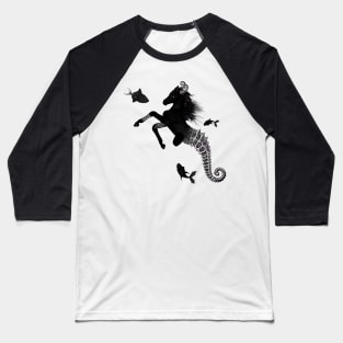 Wonderful dark steampunk seahorse Baseball T-Shirt